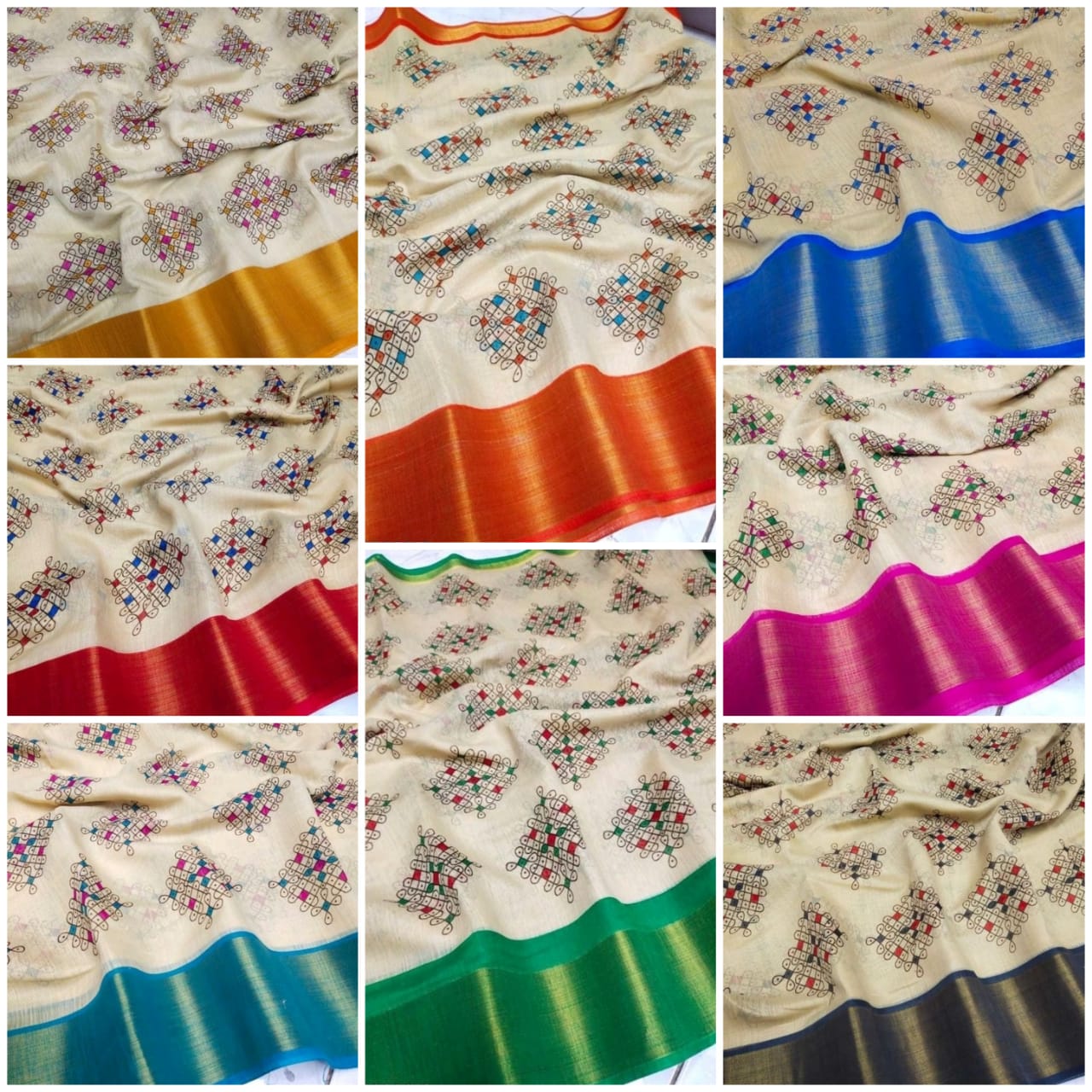Light Weight Linen Cotton Sarees -SH0574