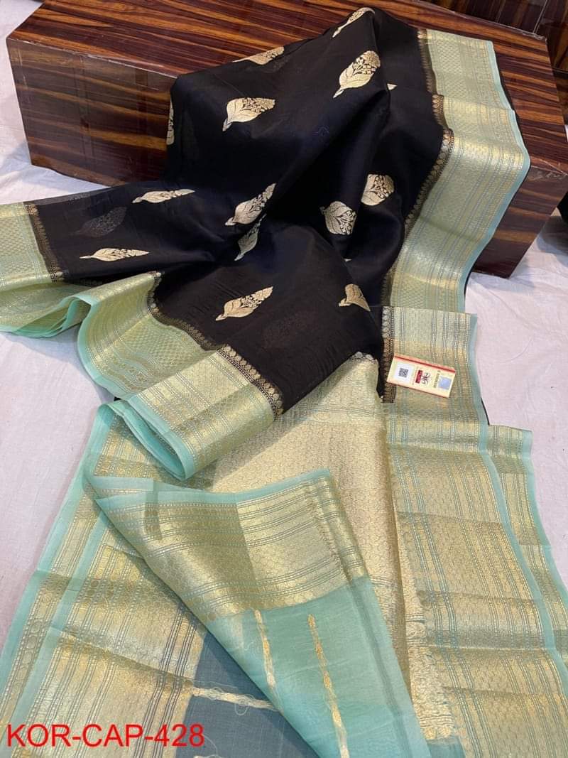 Beautiful Banarasi Kora Organza Saree Collections -SH0640