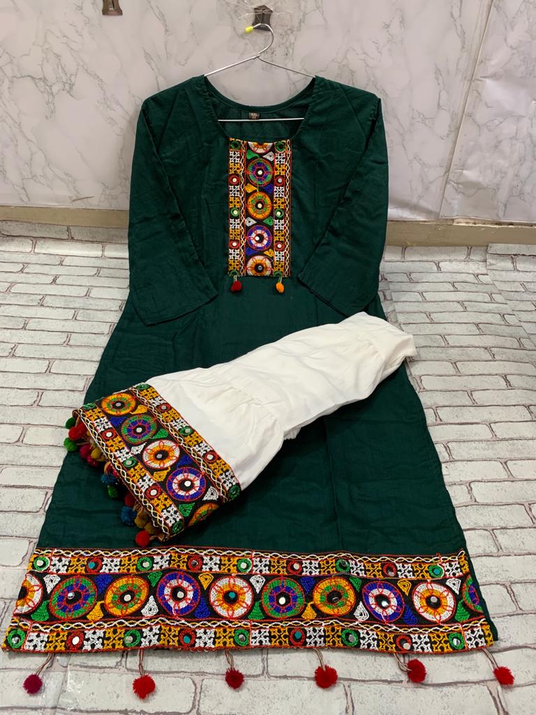 Ethnic Kurta Skirt Sets for Women-SHKS1029