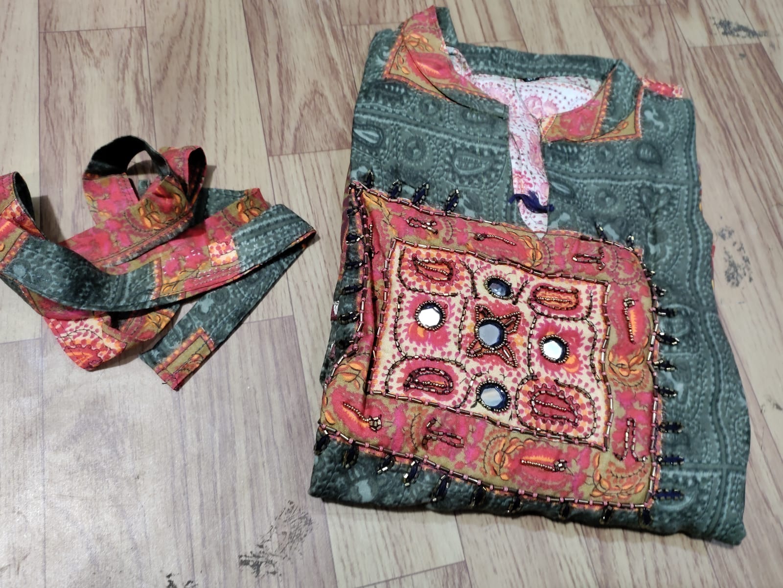 Ethnic Long Gown for Women-SHKS1057