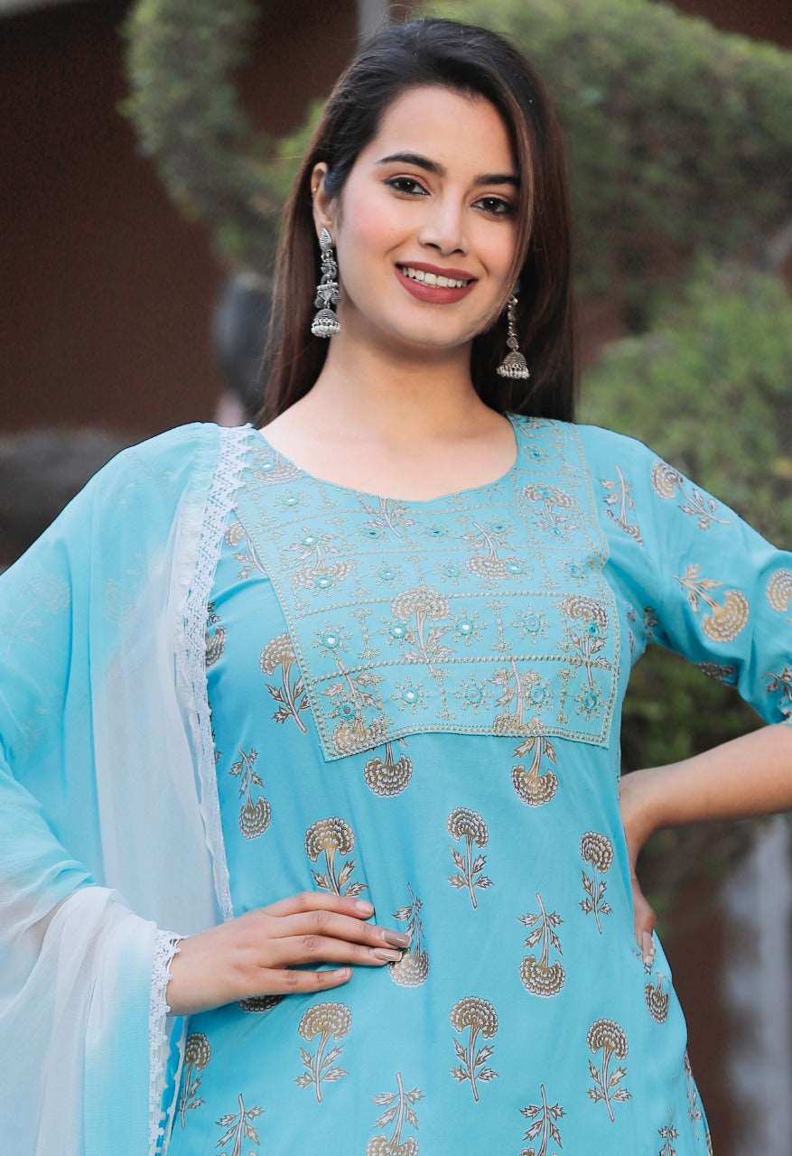 Cute Rayon Kurta Sets for Women-SHKS1116