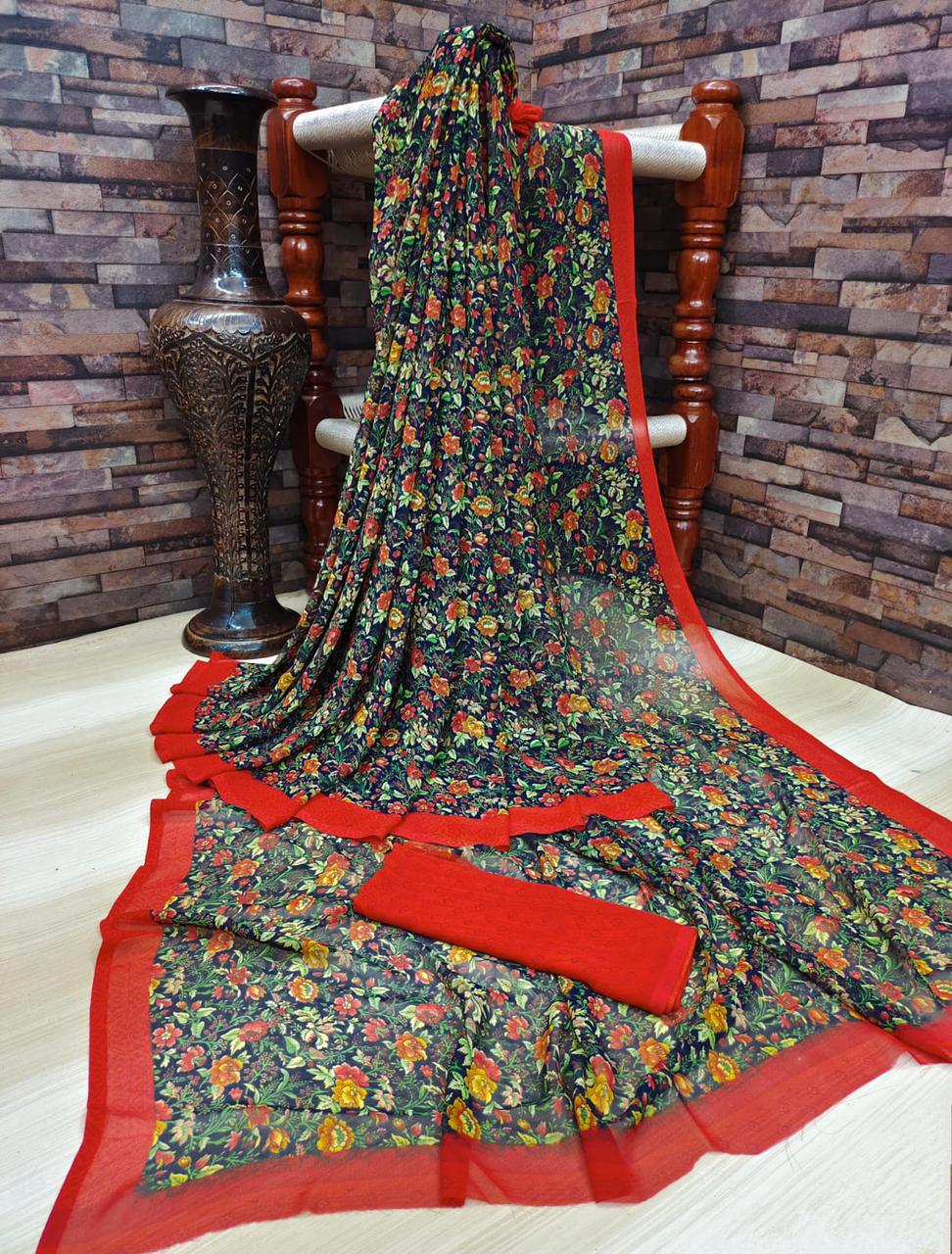 Weightless Georgette Saree Collections-SH0596