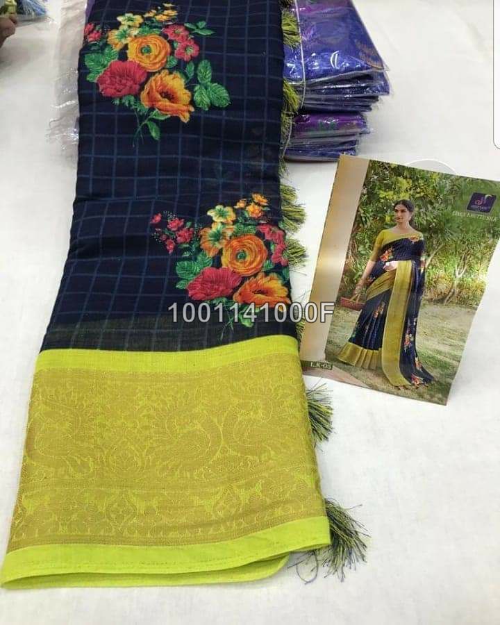 Exclusive Soft Linen Sarees -SH0627