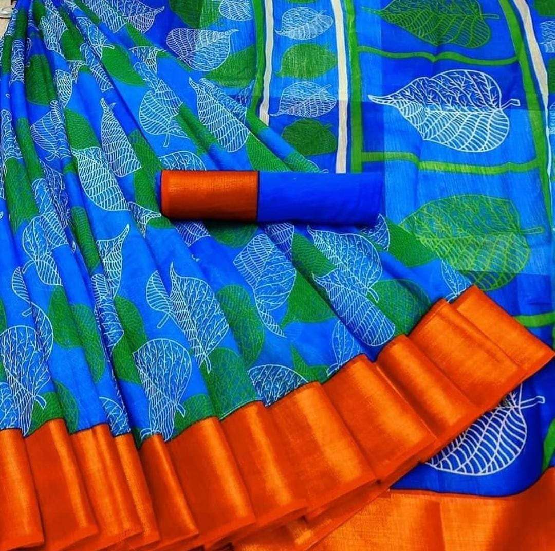 Classic Light Weight Linen Sarees-SH1002