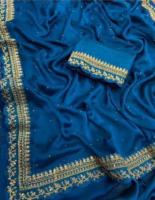 Embroidery Vichithra Art Silk Sarees-SH1005