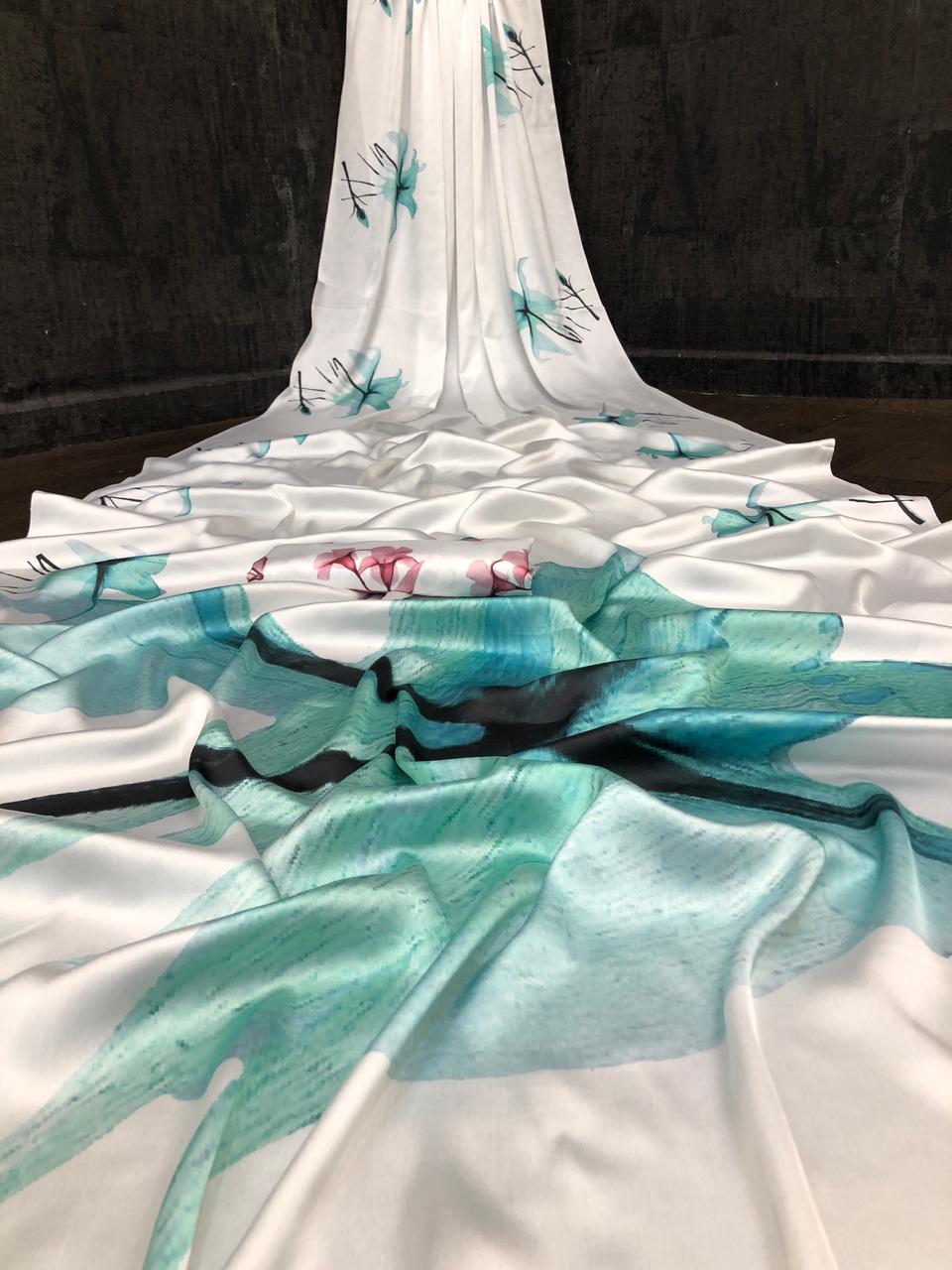 Beautiful Satin Saree Collections-SH0590