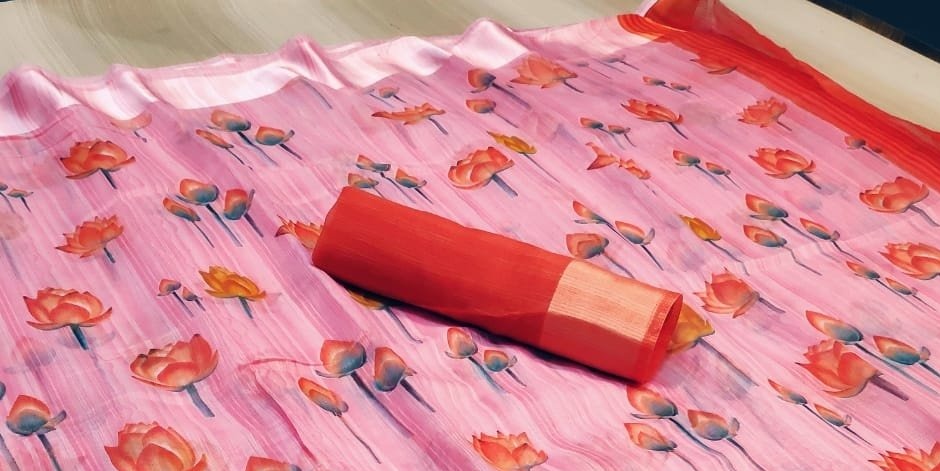 Beautiful Linen Silk Saree-SH0514