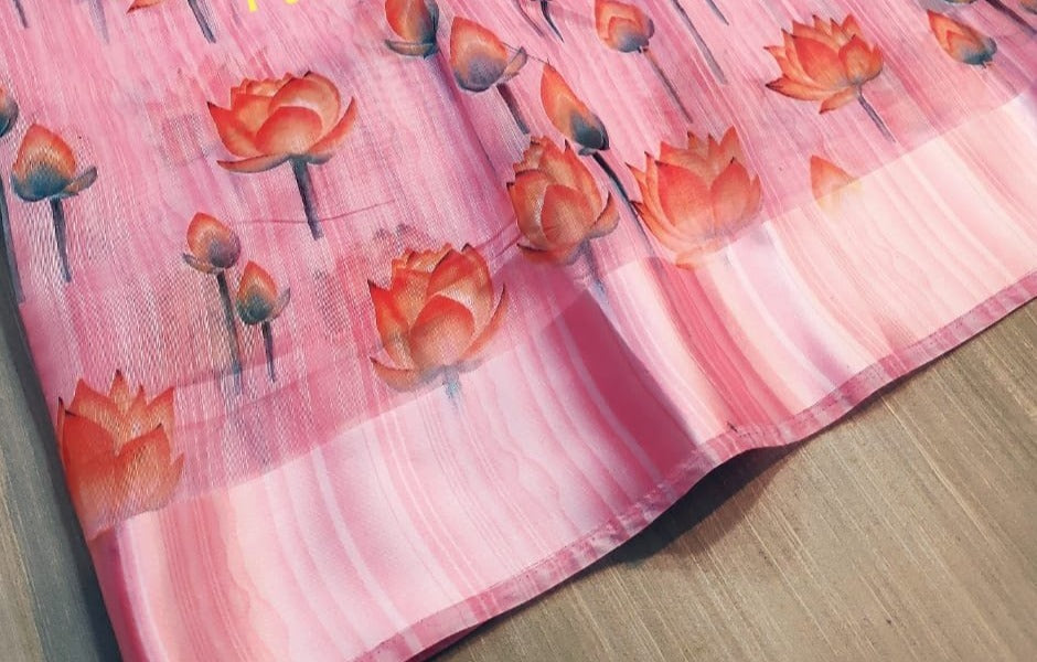 Beautiful Linen Silk Saree-SH0514