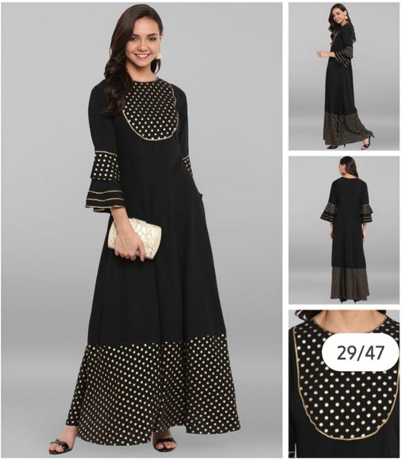 Trendy Poly Crepe Kurta Set-SHKS1022