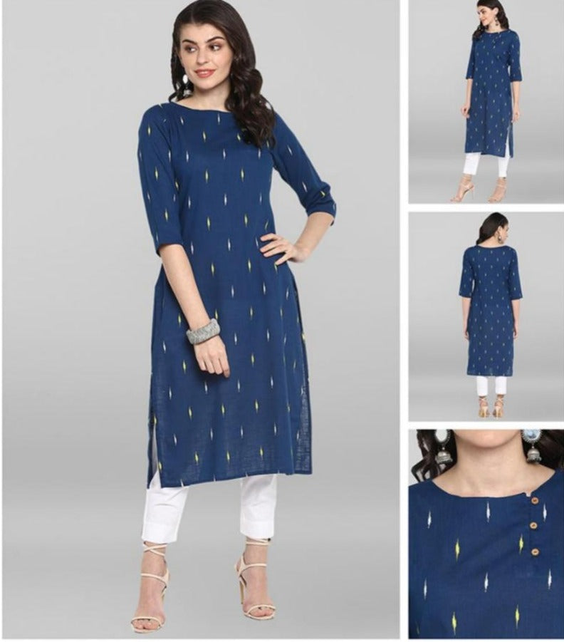 Graceful Cotton Flex Work Wear Kurti-SHK1043