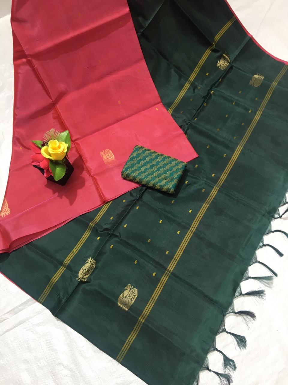 Handloom Vazhai Pattu Saree Collections-SH0584