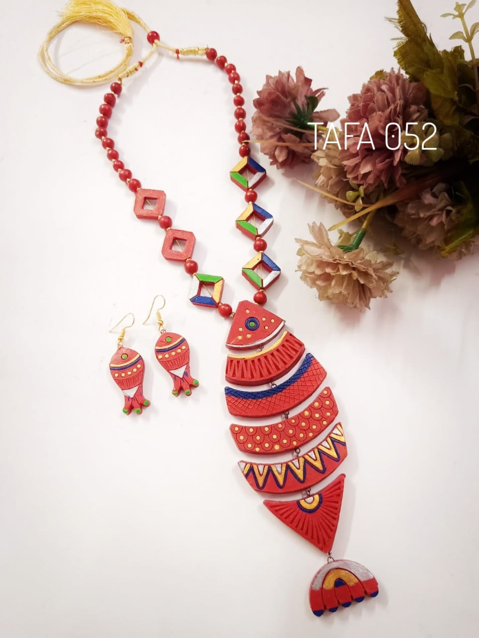 Classy Handmade Terracotta Neck Set- SHJ1176