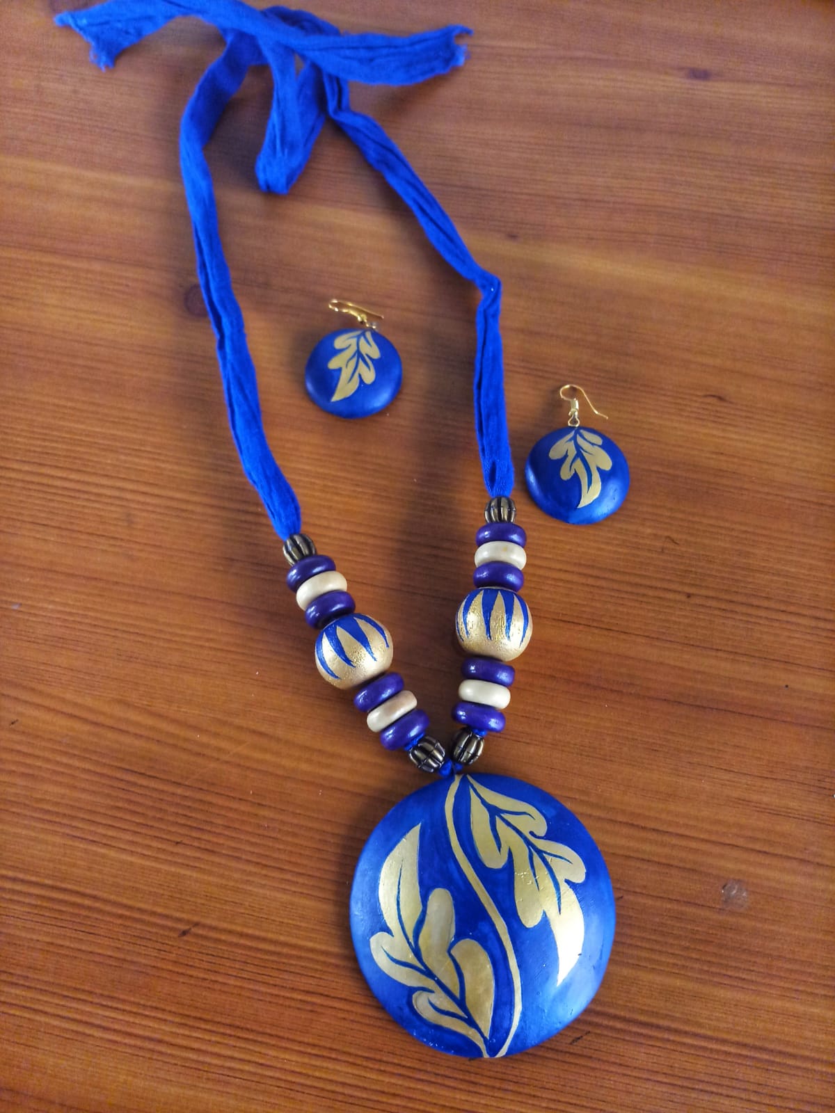 Classic Handmade Terracotta Neck Set- SHJ1179