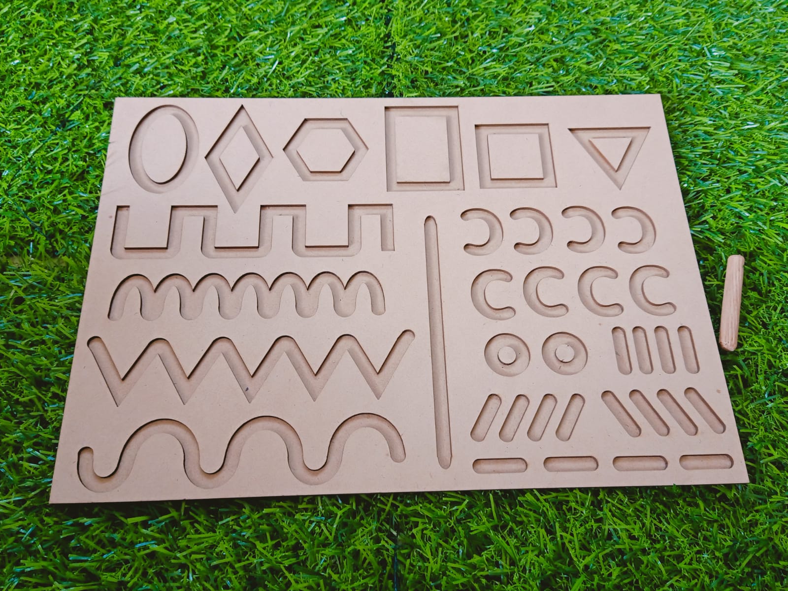 Wooden Patterns Tracing Board for Kids - SHTM1068