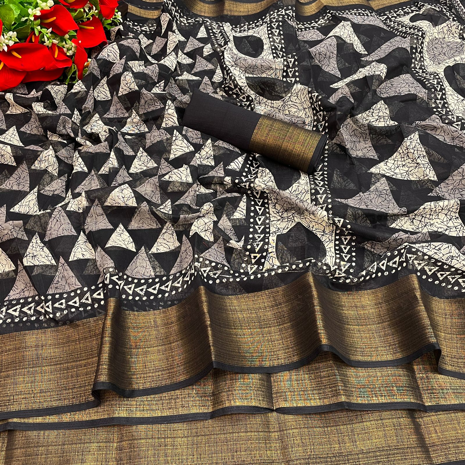 Soft Cotton Pochampally Ikkat Saree Collections-SH0595