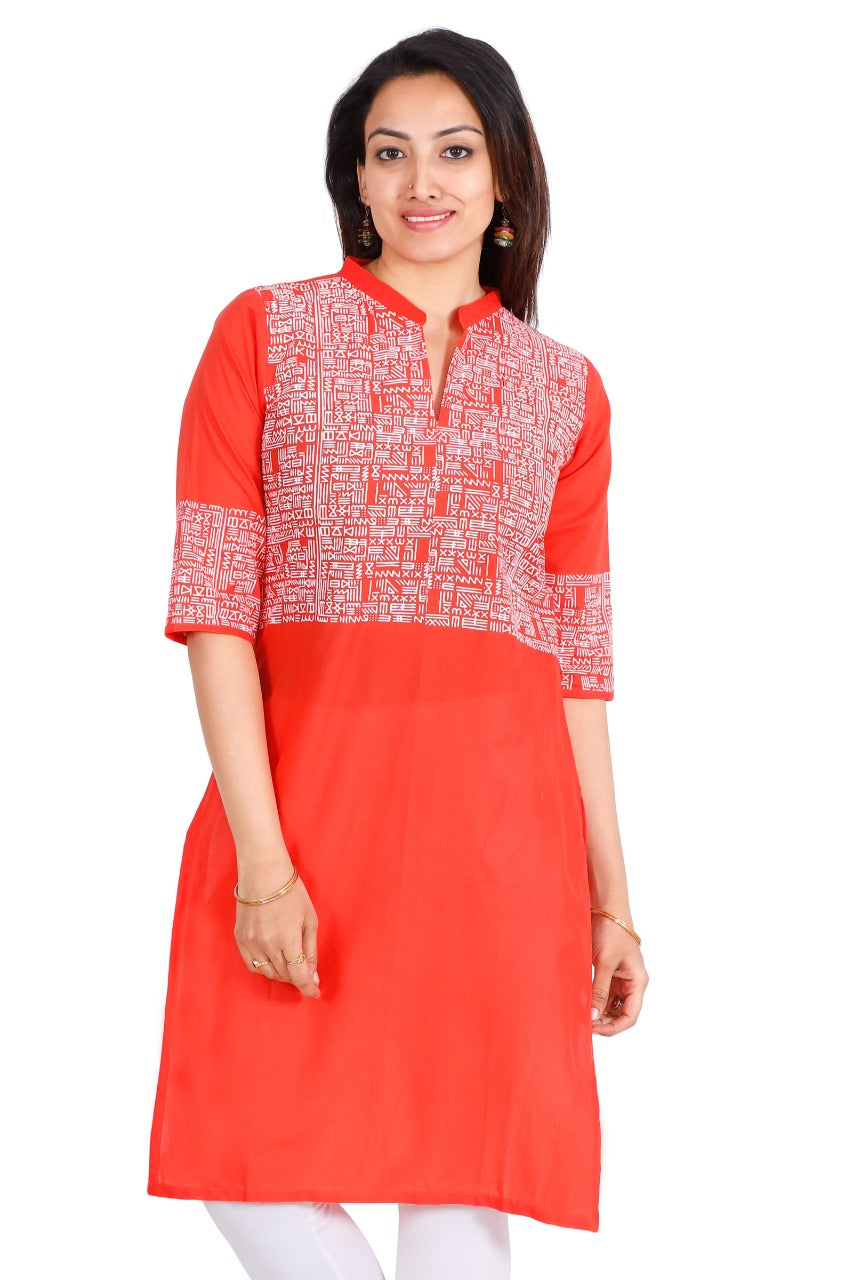 Soft Cambric Cotton Kurtas for Women-SHK1105