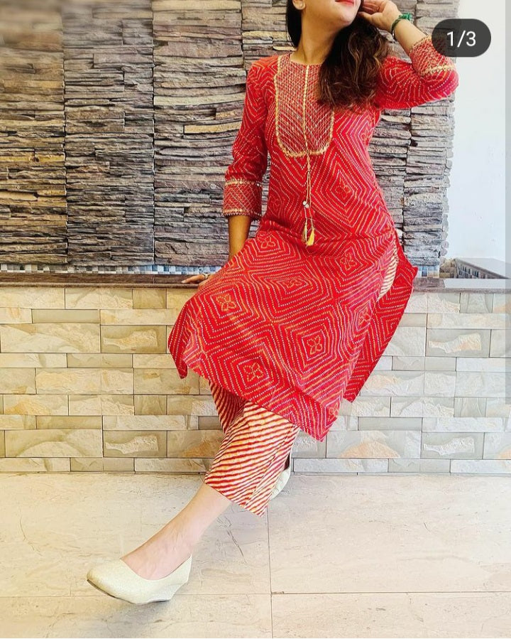 Elegant Printed Kurta Sets for Women-SHKS1040