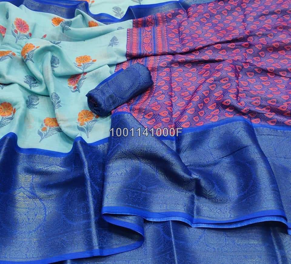 Exclusive Soft Linen Sarees -SH0627