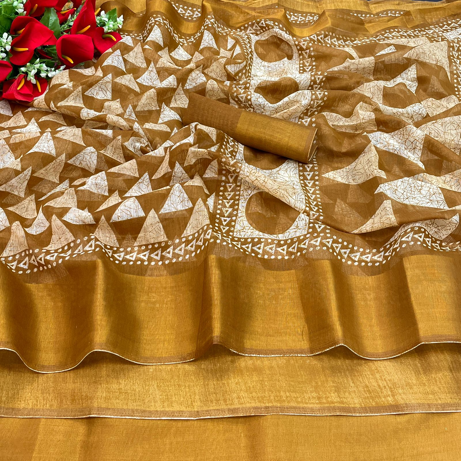 Soft Cotton Pochampally Ikkat Saree Collections-SH0595