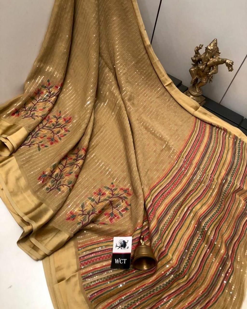 Designer Georgette Sarees -SH0568