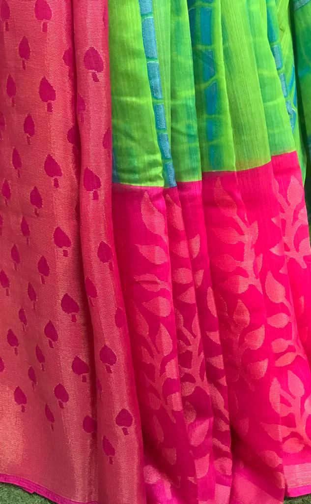 Linen Mix Soft Synthetic Saree-SH1001