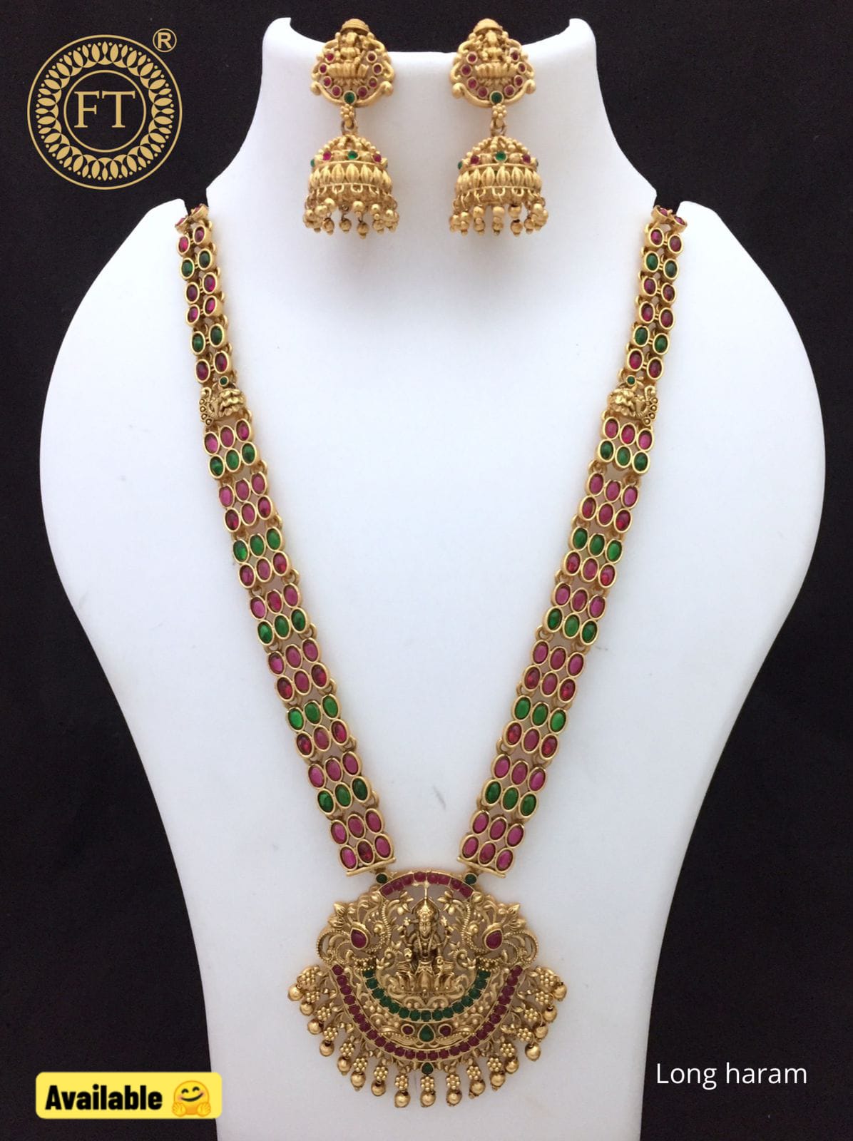 Traditional Stone Work Haram Set- SHJ1075