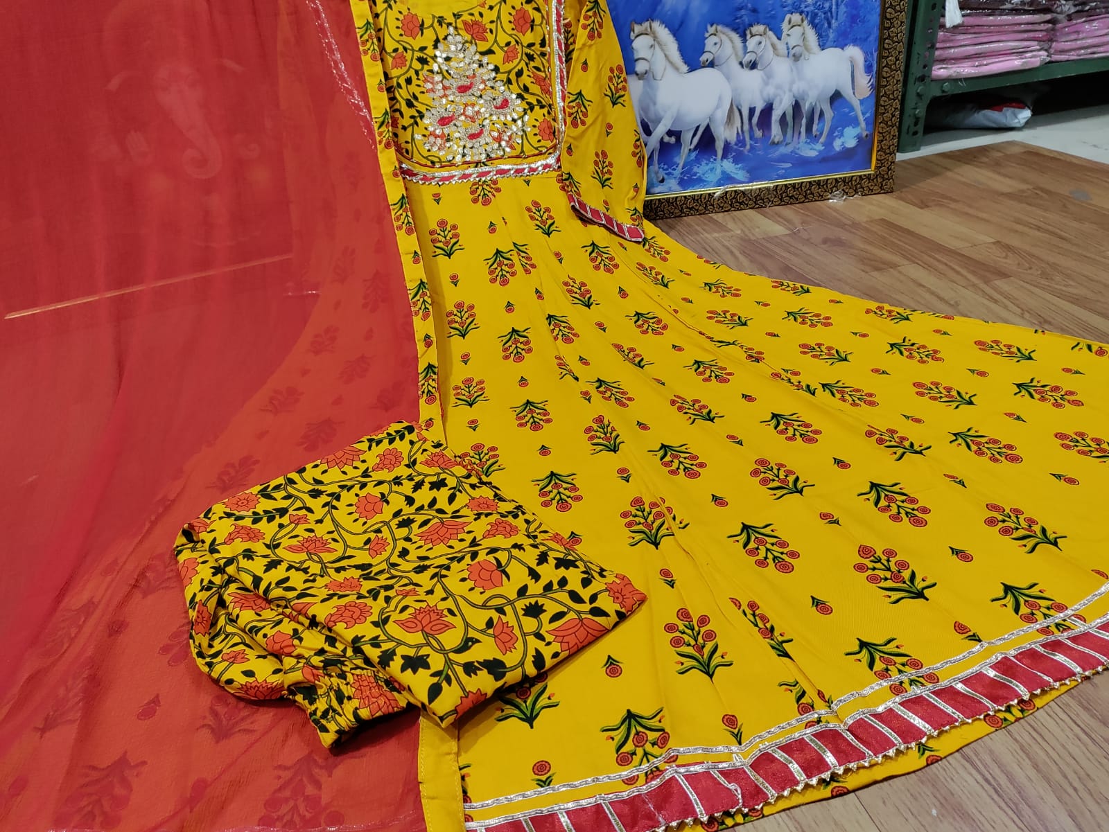 Ethnic Rayon Kurta Sets for Women-SHKS1052