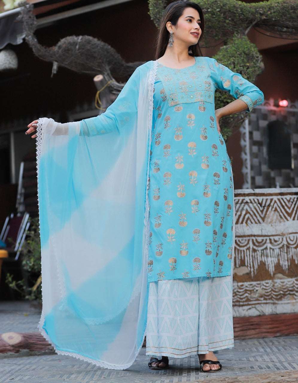 Cute Rayon Kurta Sets for Women-SHKS1116