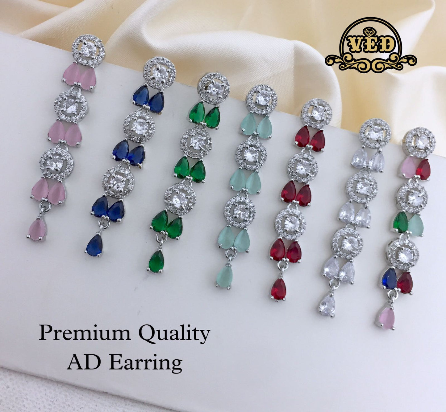 Trendy AD Earrings - SHJ1084