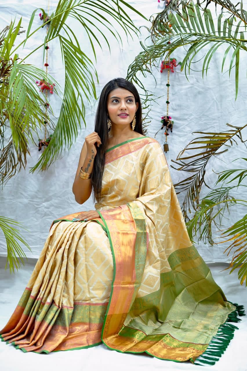 Handloom Kanchivaram Katan Silk Sarees-SH1008