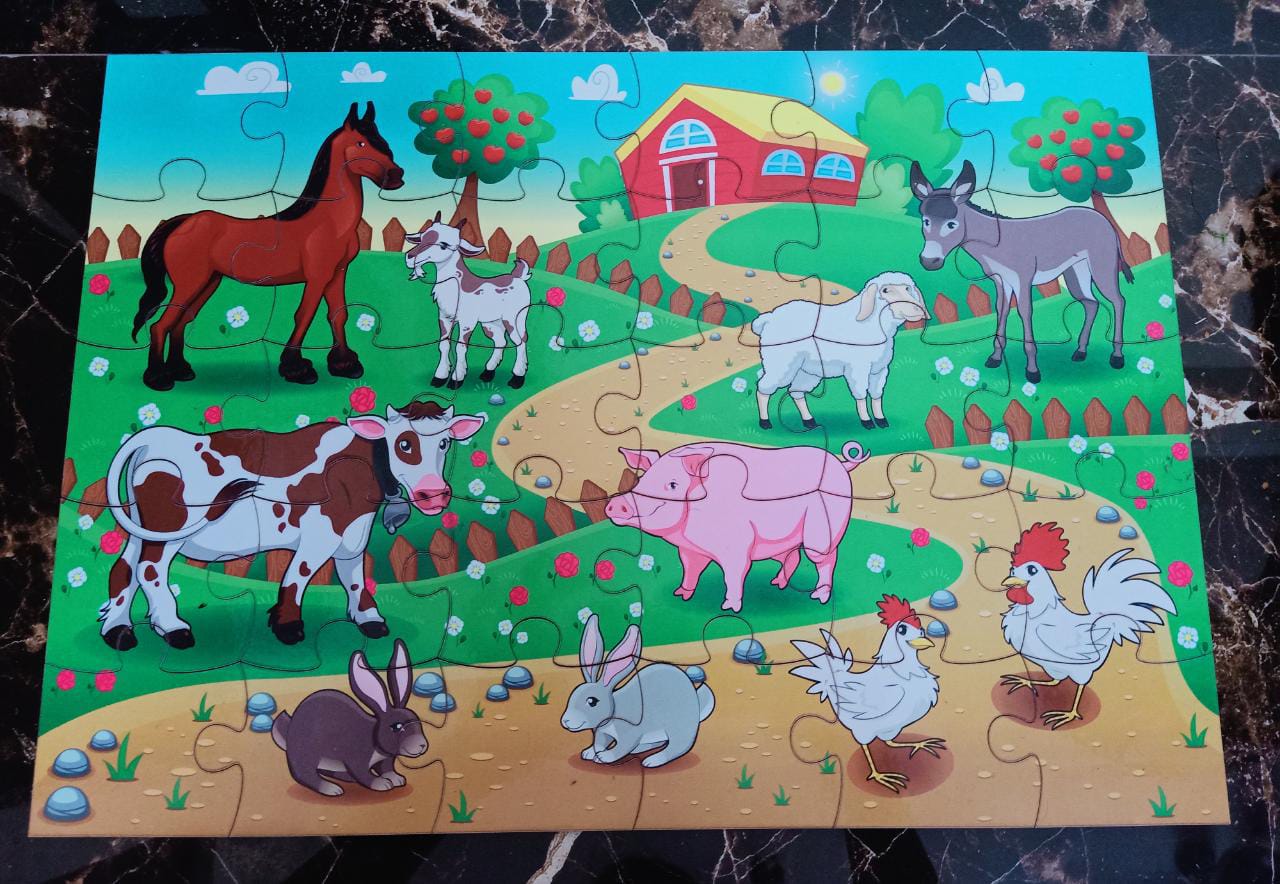 Farm Animals Jigsaw Puzzle for Kids - SHTM1024 – Shopodela