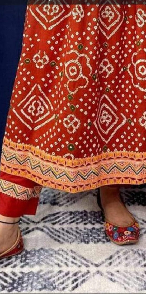 Exclusive New Traditional Hand Block Printed Cotton Suits-SHKS1048