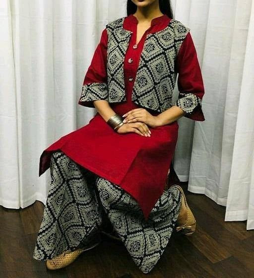 Fusion Kurta Sets for Women-SHKS1090