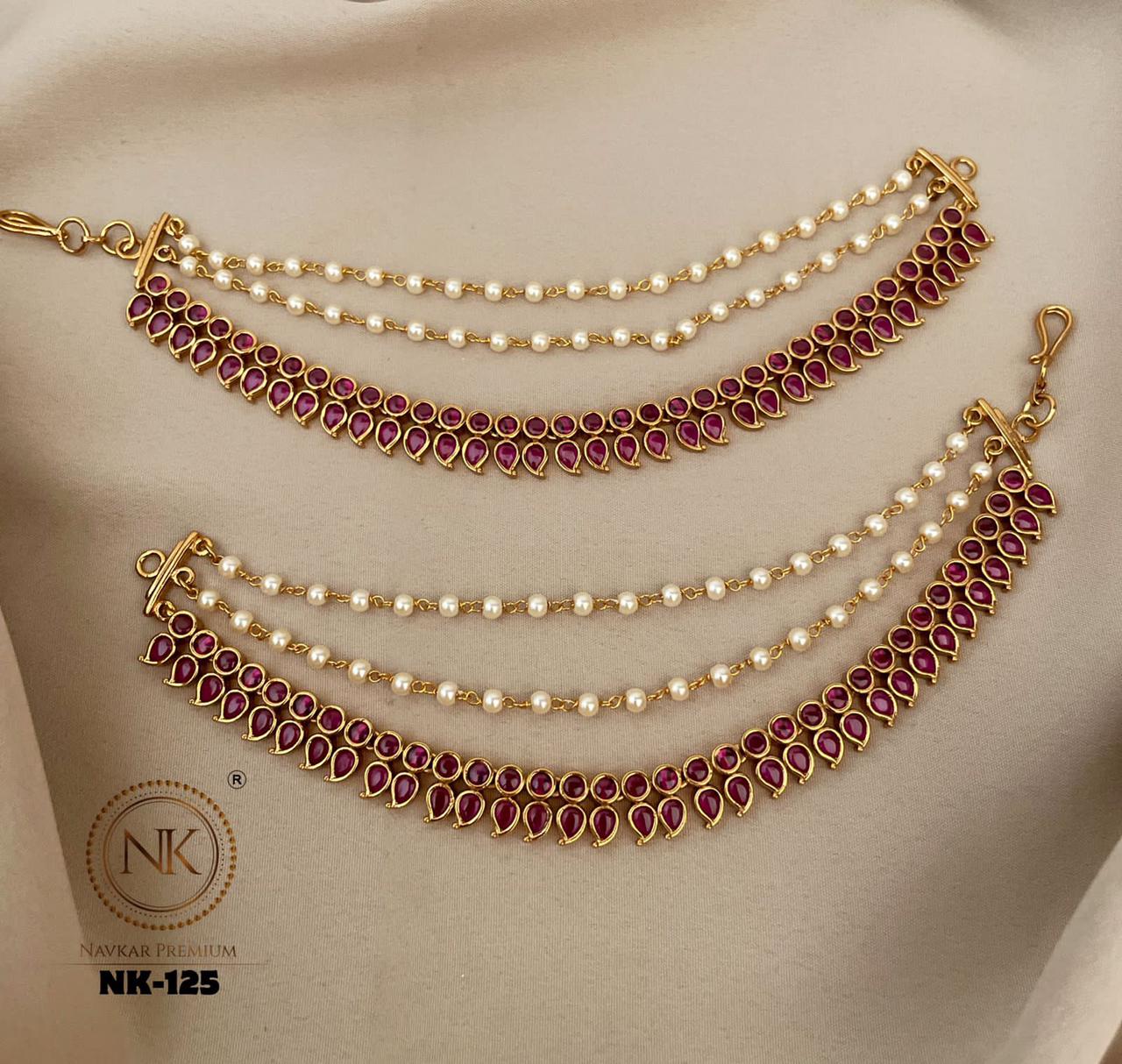 Traditional Bridal Earring(Maatal) Set- SHJ1043