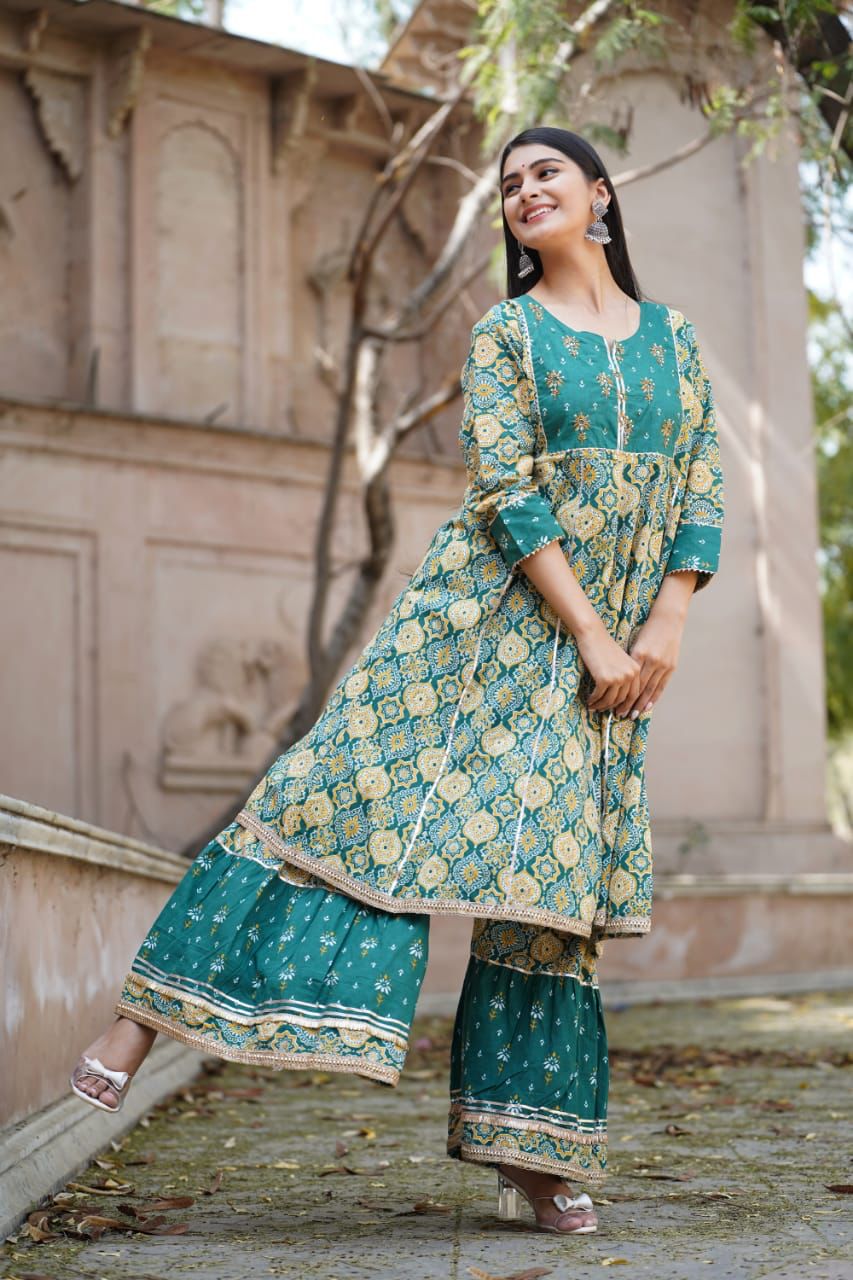 Amazing Cotton Kurta Sets for Women-SHKS1123