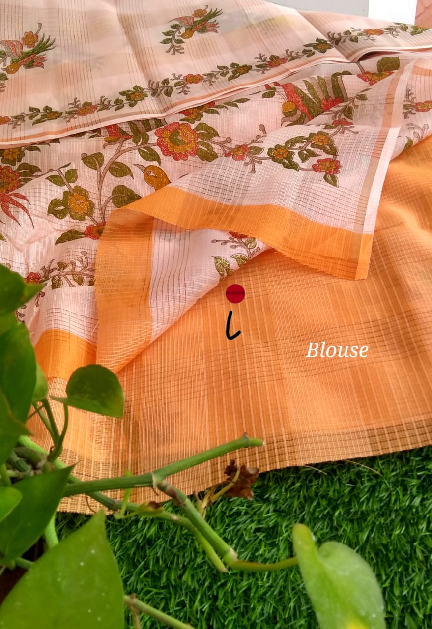 Linen Kota Printed Sarees - SH0604