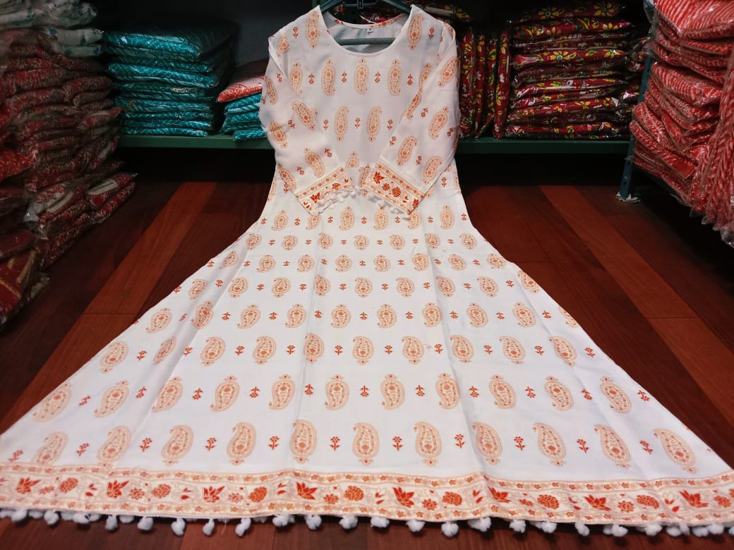 Beautiful Rayon Gowns for Women-SHK1128