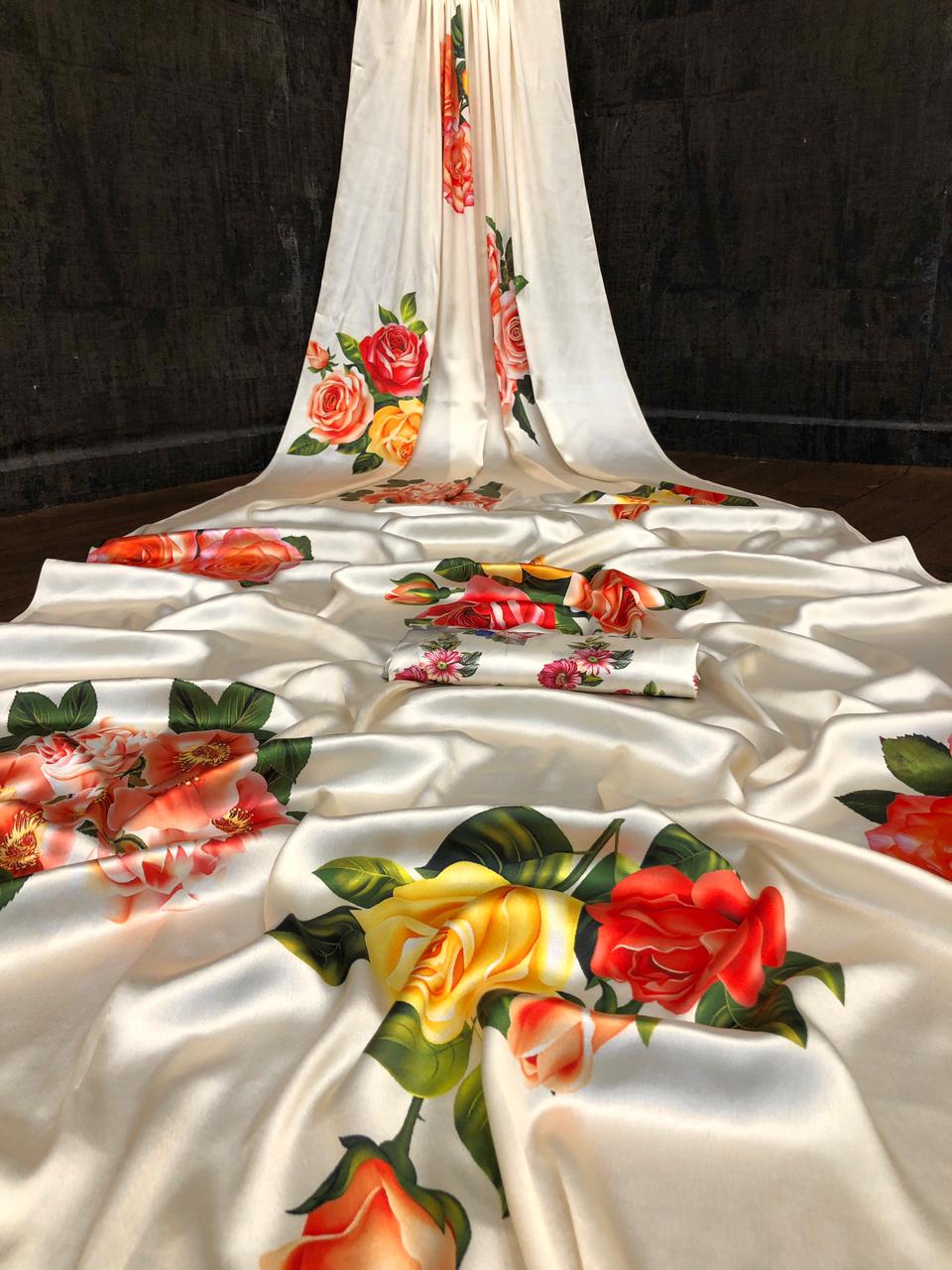 Beautiful Satin Saree Collections-SH0590