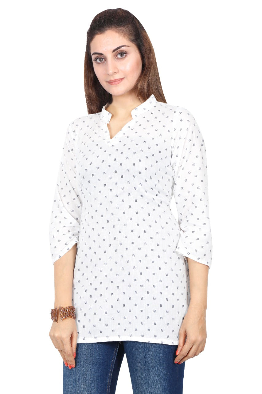Women's Printed Cotton Stylish Tunics-SHTU1064