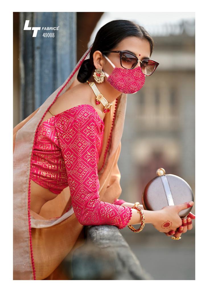 Ethnic Linen Silk Saree-SH0565