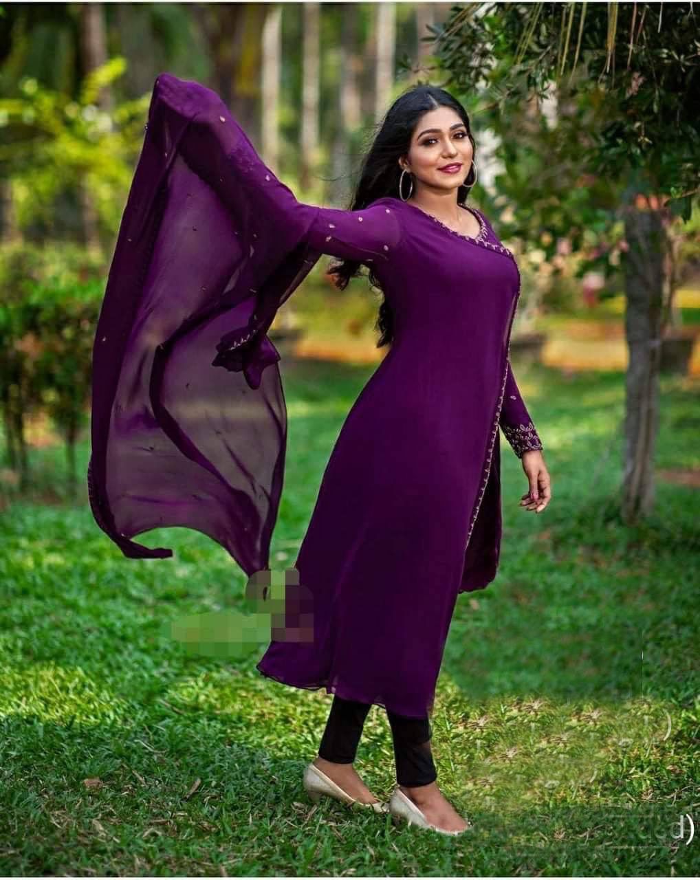 Solid Women Anarkali Kurta-SHK1092