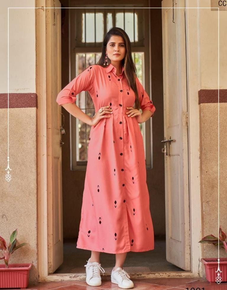 Trendy Rayon Maxi Gown for Women-SHK1124