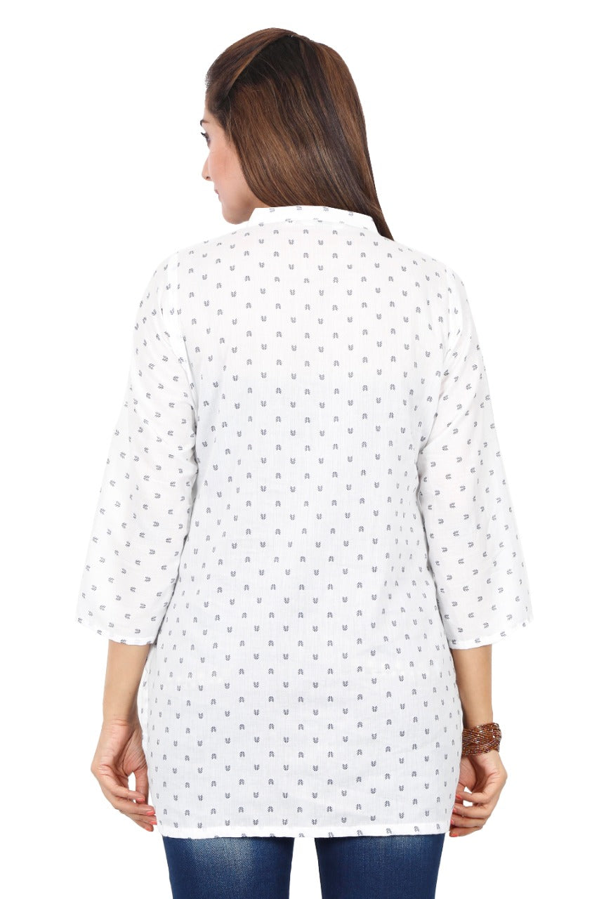Women's Printed Cotton Stylish Tunics-SHTU1064