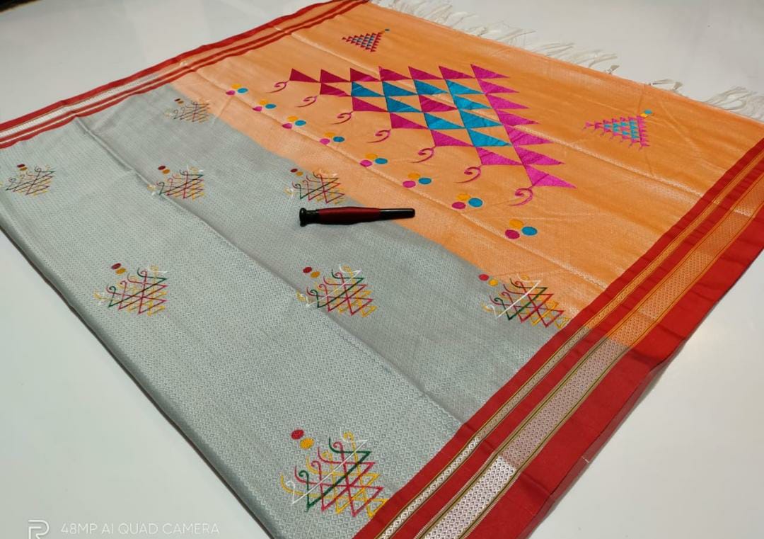 Beautiful Resham Blended Cotton Saree-SH0558