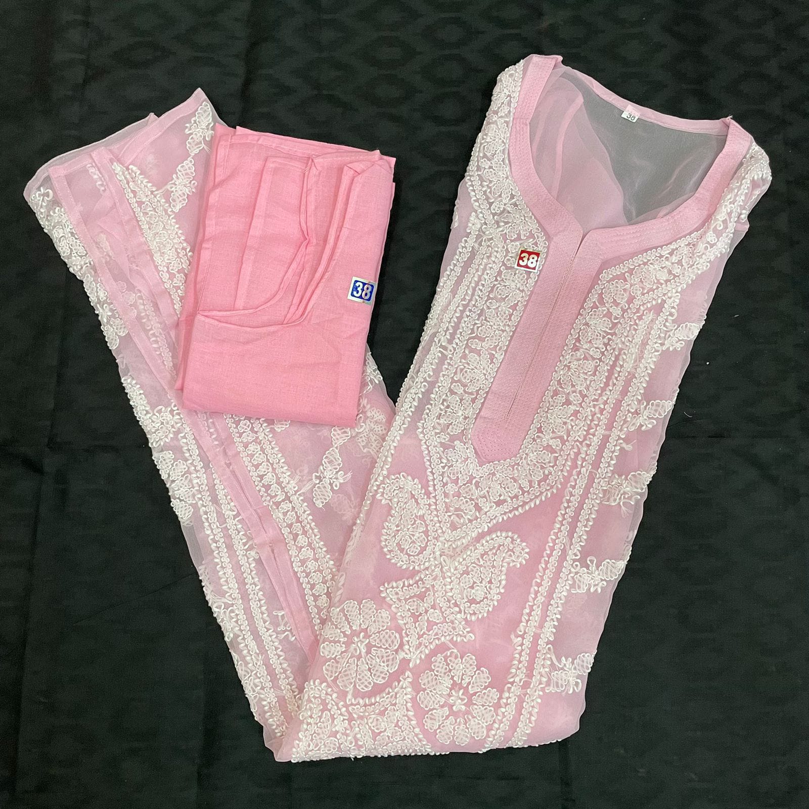 Lucknowi Chikankari Fancy Kurta-SHK1093