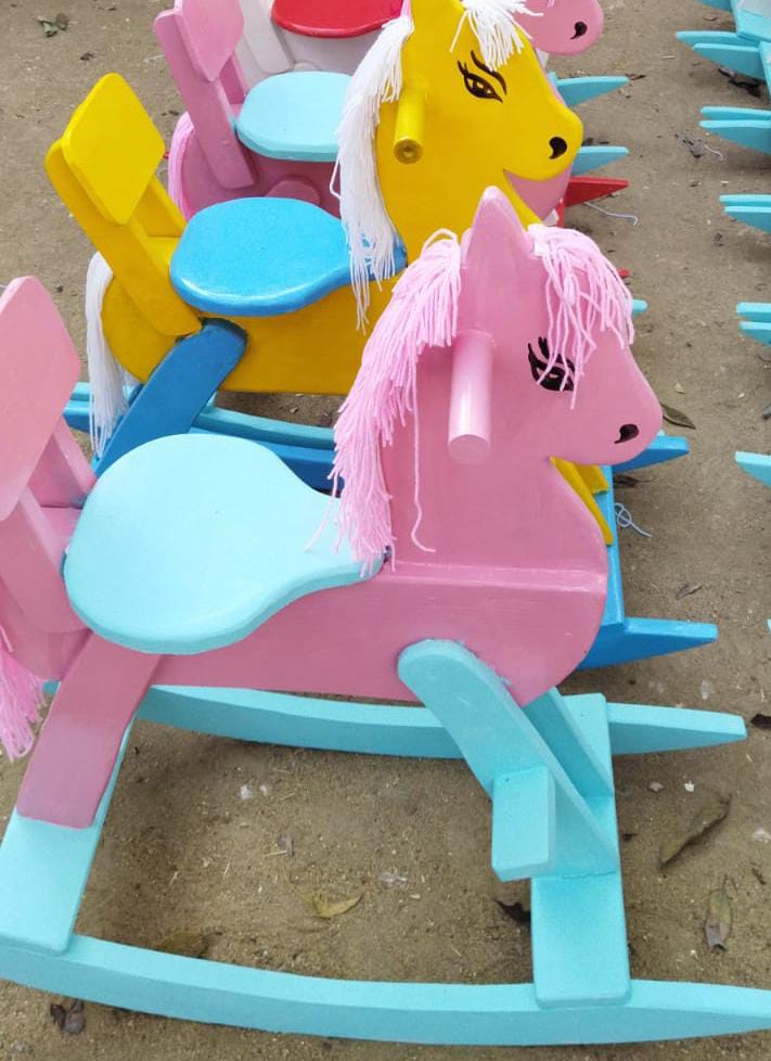 Wood Rocking Unicorn Horses for Kids - SHTM1147