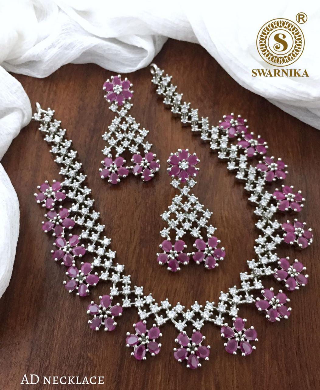 Premium Quality AD Neck Set - SHJ1098