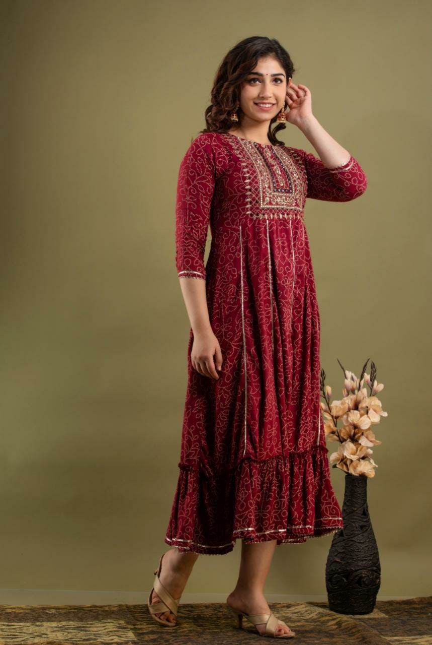 Elegant Anarkali Kurti for Women-SHKS1133