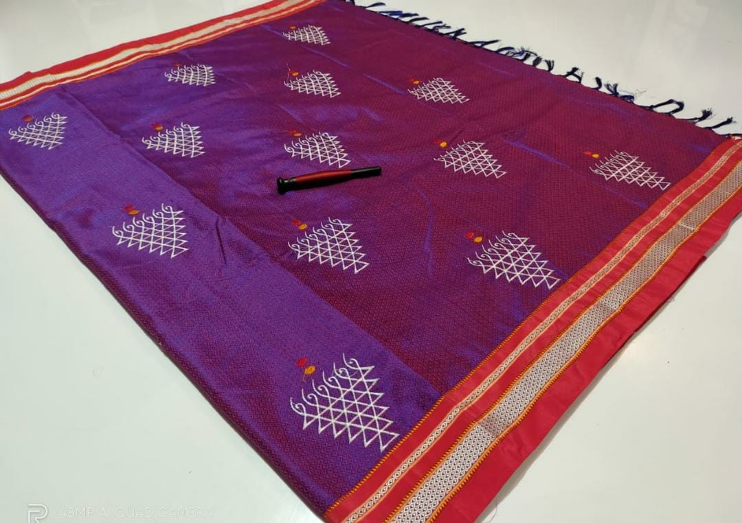 Beautiful Resham Blended Cotton Saree-SH0558