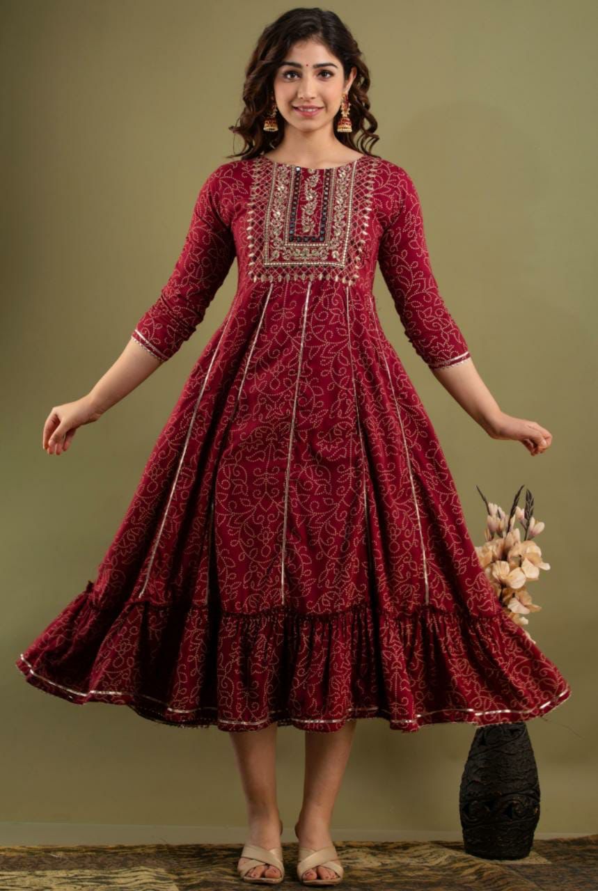 Elegant Anarkali Kurti for Women-SHKS1133